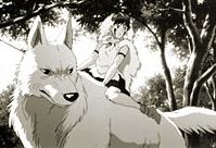 Moro and San in Princess Mononoke