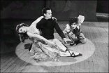 Moira Shearer, Robert Helpmann, and Leonide Massine in The Red Shoes